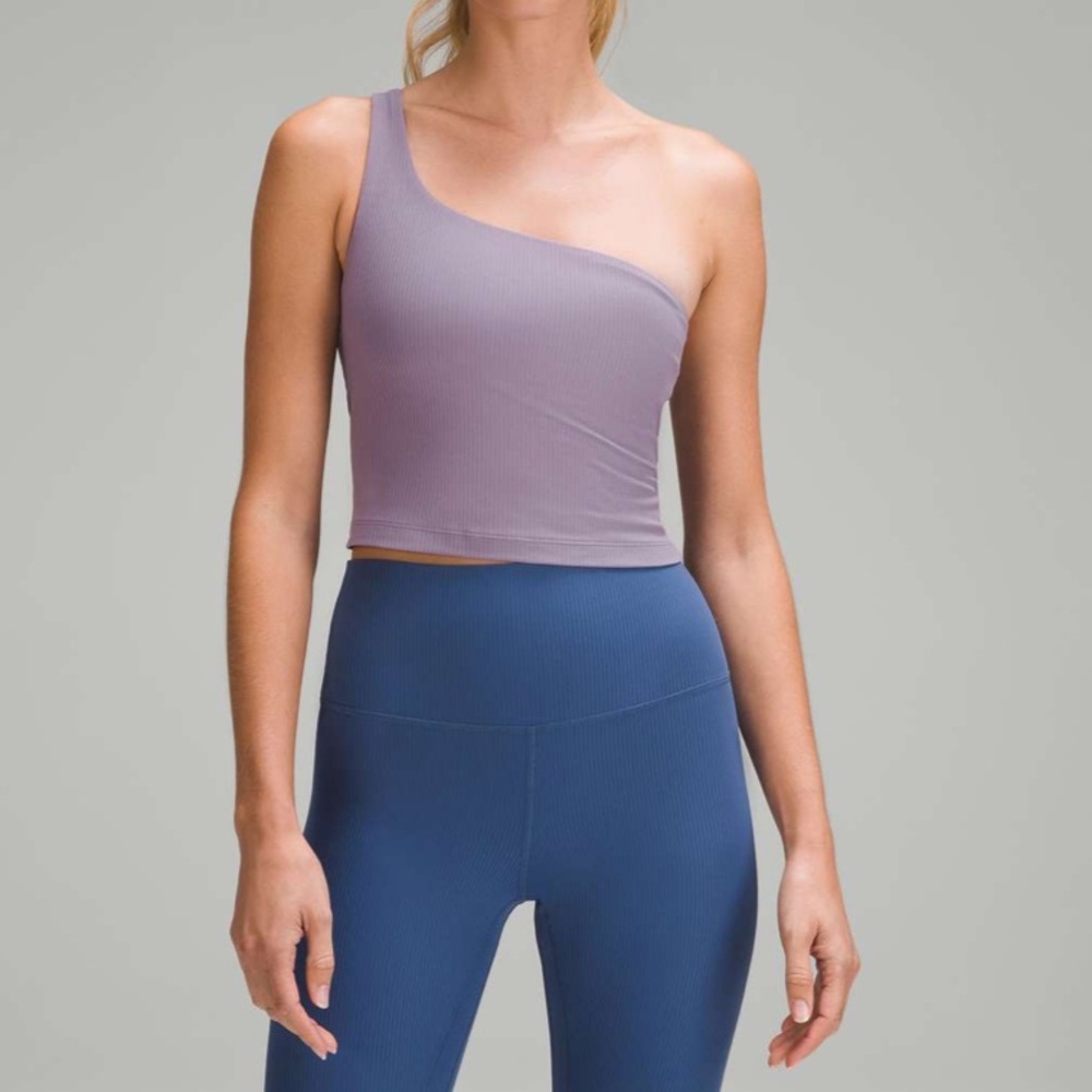 Lululemon Ribbed Nulu Asymmetrical Yoga Tank Top, Light Support, A/B Cup